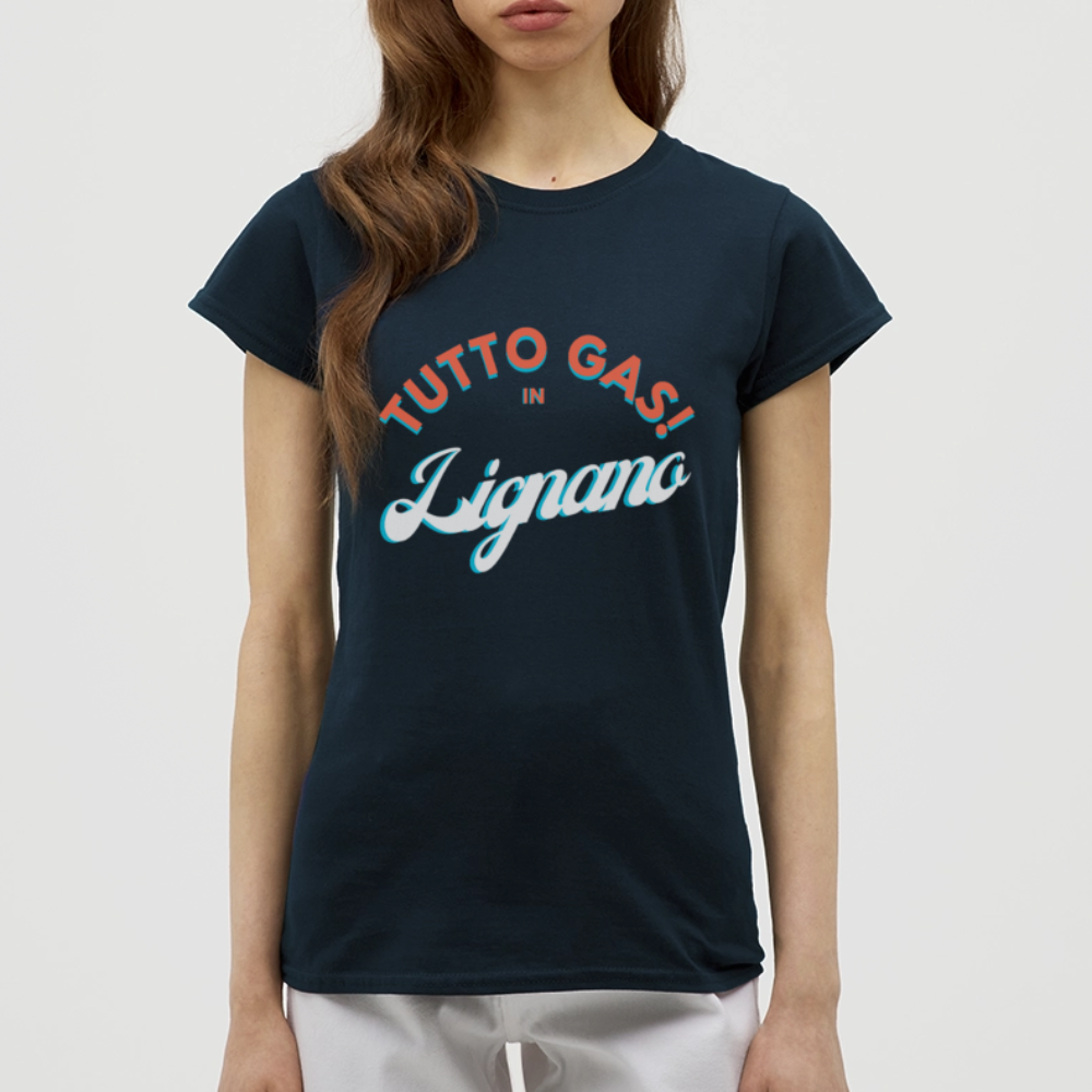 TUTTO GAS! in Lignano - Frauen T-Shirt - Navy