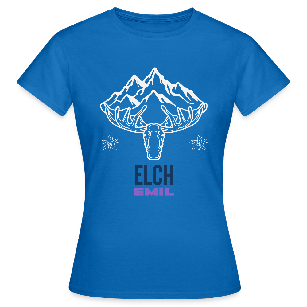 Elch Emil in Österreich, Frauen T-Shirt - Royalblau