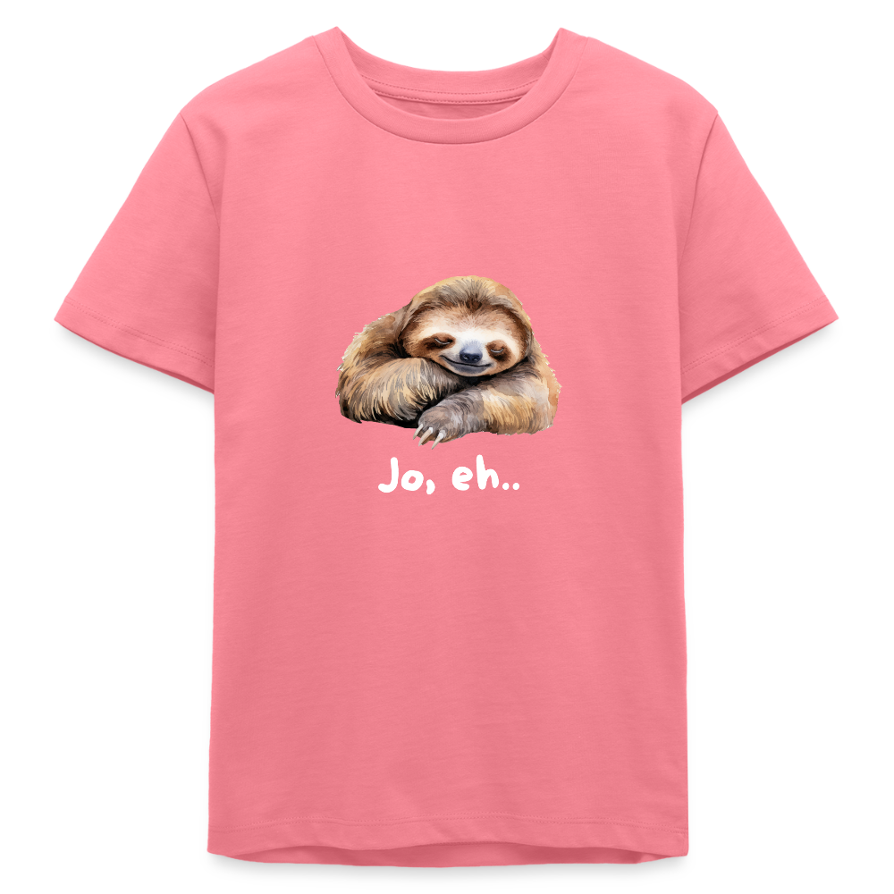 Jo eh - Faultier,  Stanley/ Stella Bio Teenager T-Shirt - Pink 