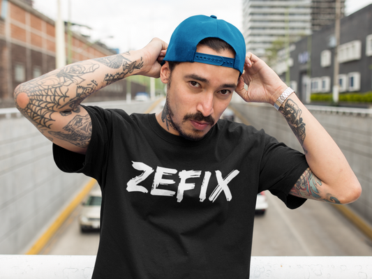 Zefix - Fluchen auf bairisch, Stanley/Stella Unisex Bio T-Shirt