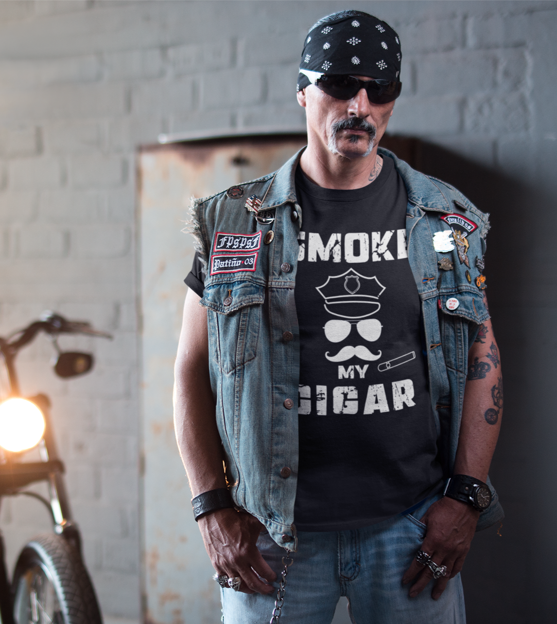 Smoke My Cigar - Zigarren Mann mit Zigarre, Hot Daddy, Cigar Man, Men/ Männer Premium T-Shirt