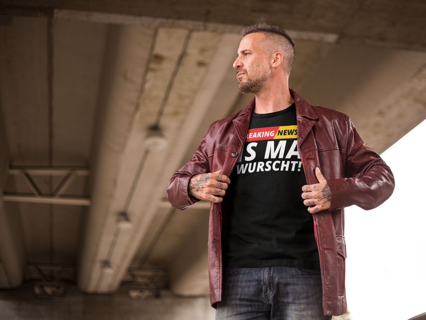 Breaking News: IS MA WURSCHT! Stanley/ Stella Unisex Premium Bio T-Shirt