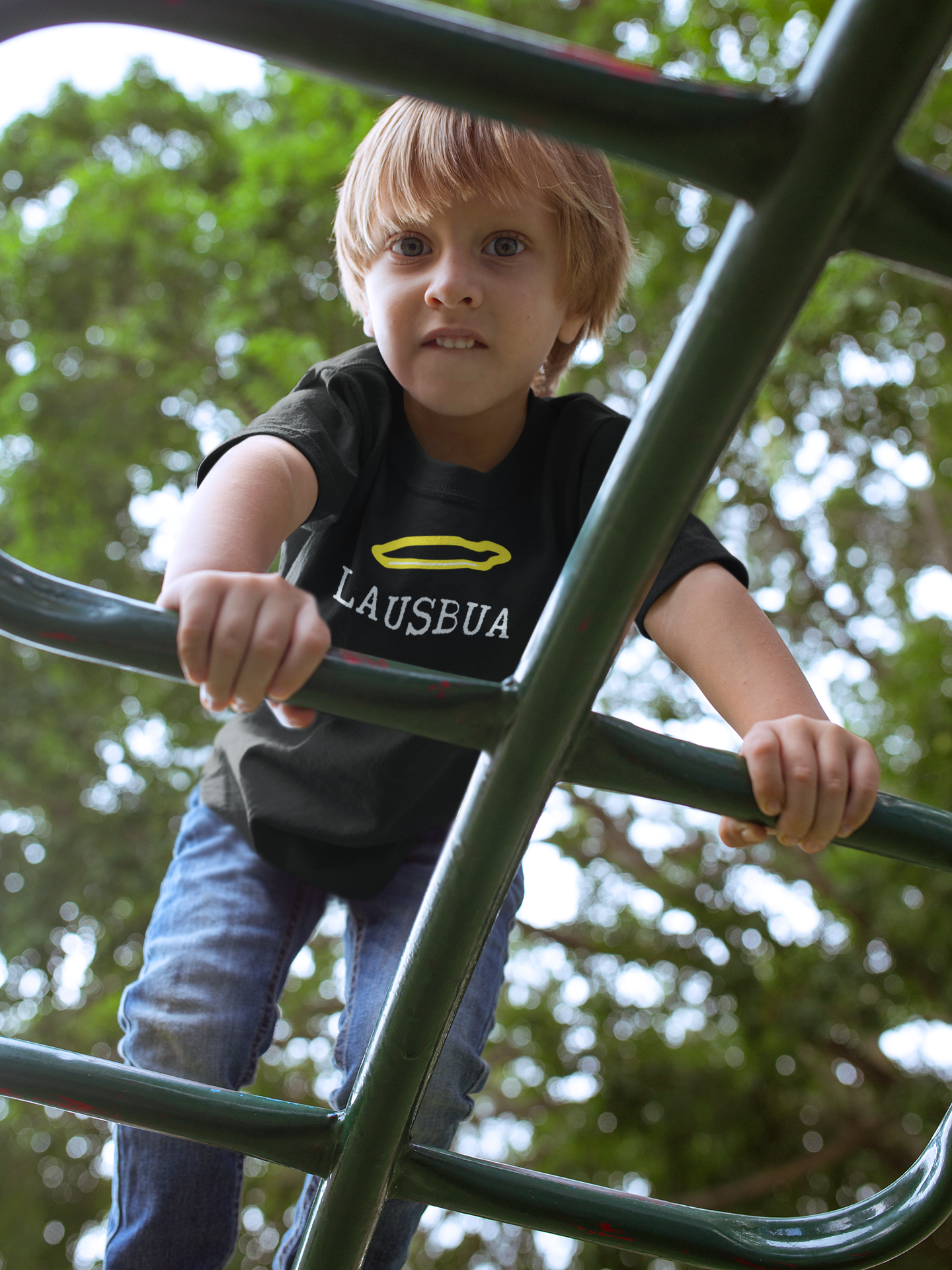 Lausbua, bairischer bzw österreichischer Lausbub, Kinder Premium T-Shirt