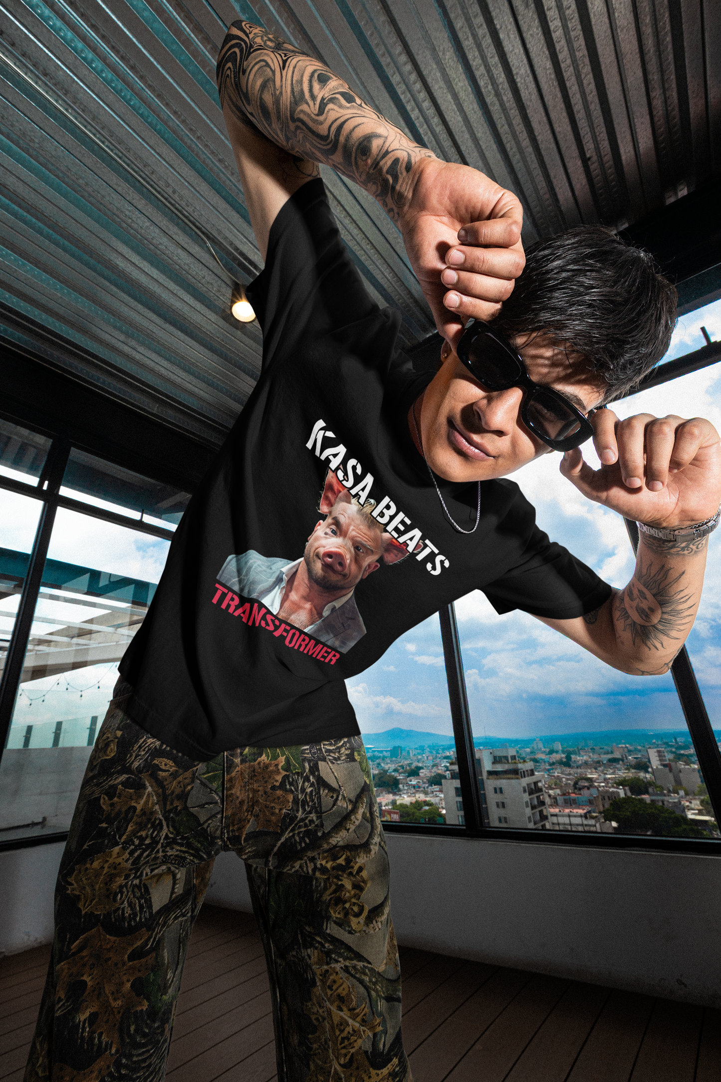 KASA BEATS - TRANSFORMER, Men Premium T-Shirt