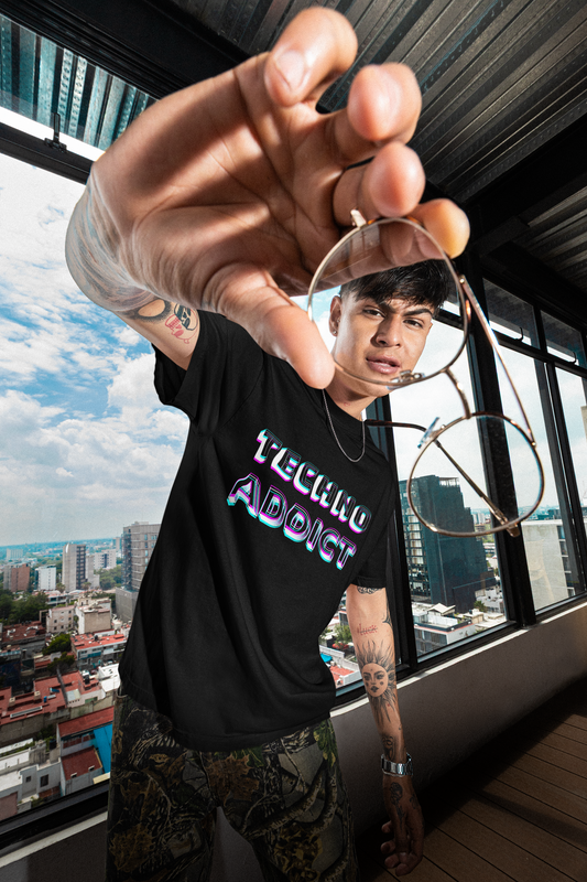 TECHNO ADDICT, Men Premium T-Shirt