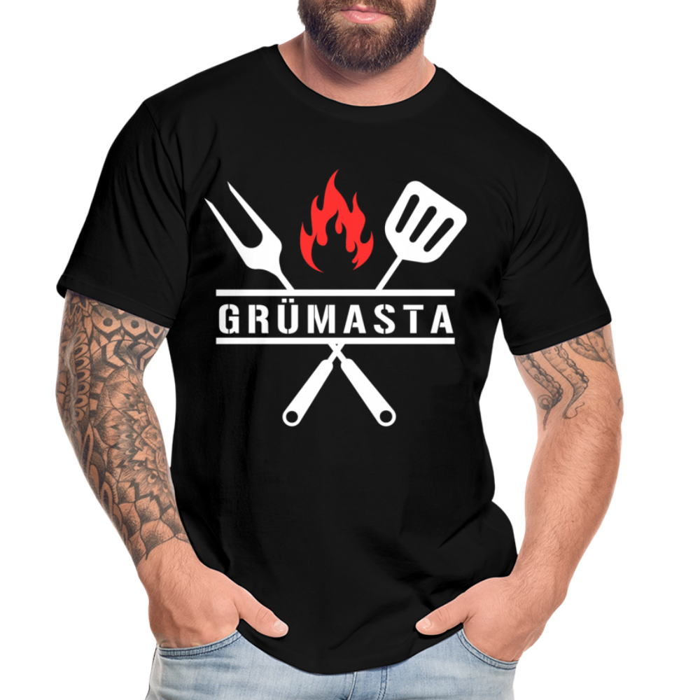 Grümasta (zu dt. Grillmeister)  Männer Premium Bio T-Shirt - Schwarz