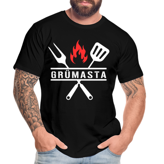 Grümasta (zu dt. Grillmeister)  Männer Premium Bio T-Shirt - Schwarz