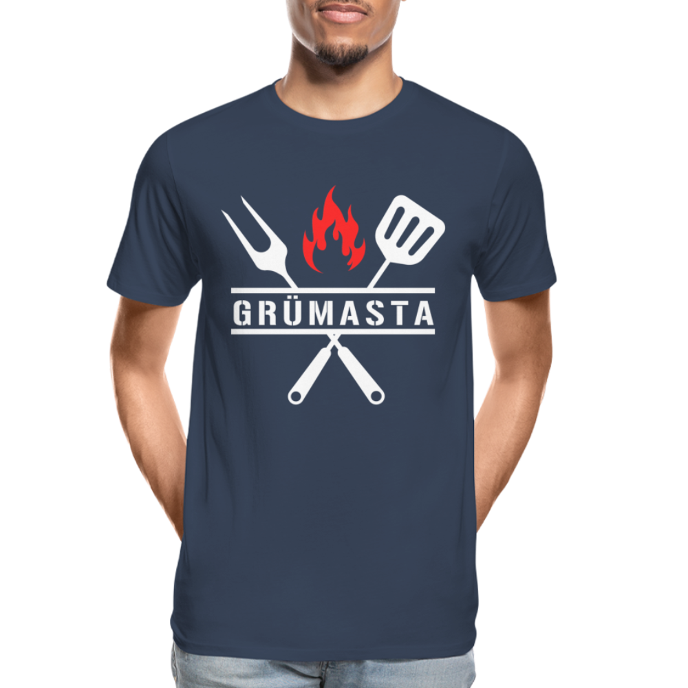 Grümasta (zu dt. Grillmeister)  Männer Premium Bio T-Shirt - Navy