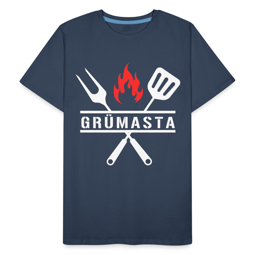Grümasta (zu dt. Grillmeister)  Männer Premium Bio T-Shirt - Navy