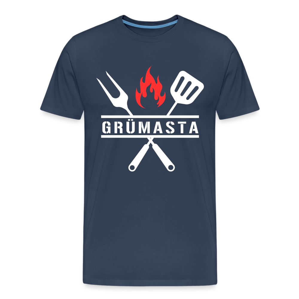 Grümasta (zu dt. Grillmeister)  Männer Premium Bio T-Shirt - Navy