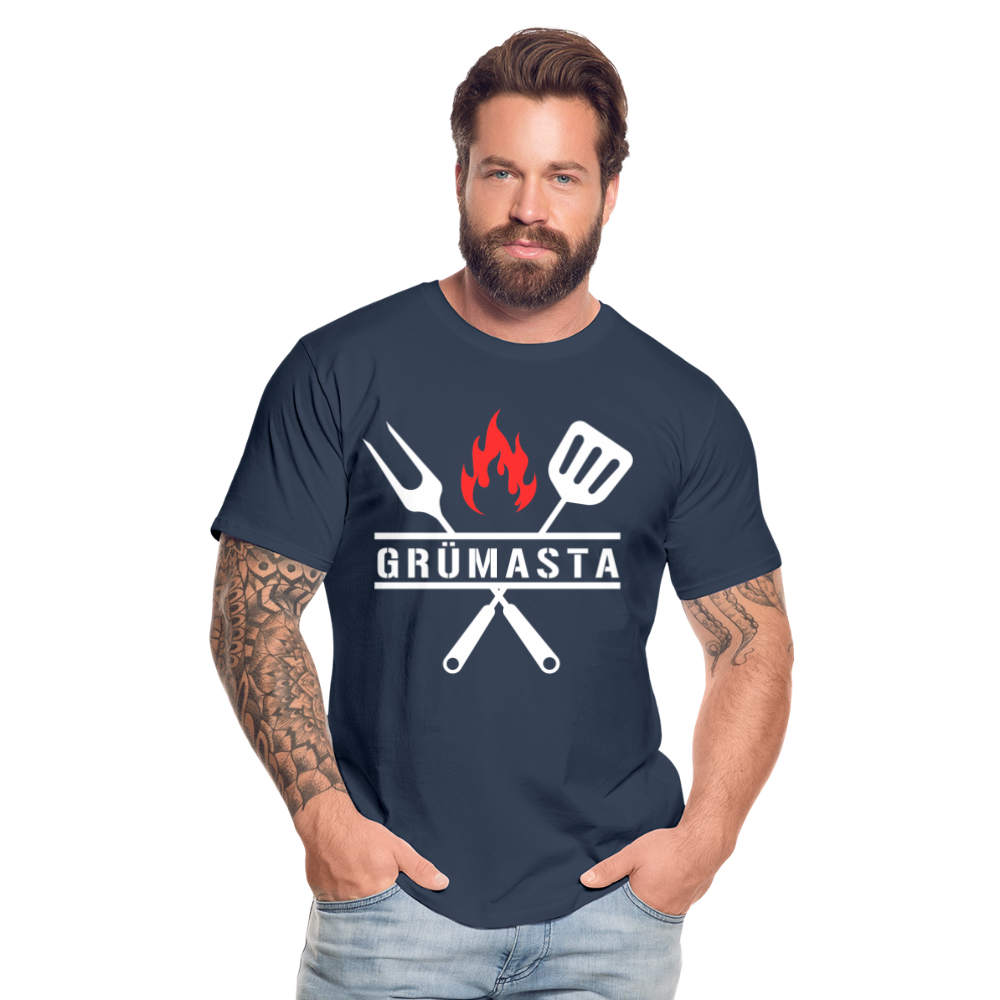 Grümasta (zu dt. Grillmeister)  Männer Premium Bio T-Shirt - Navy
