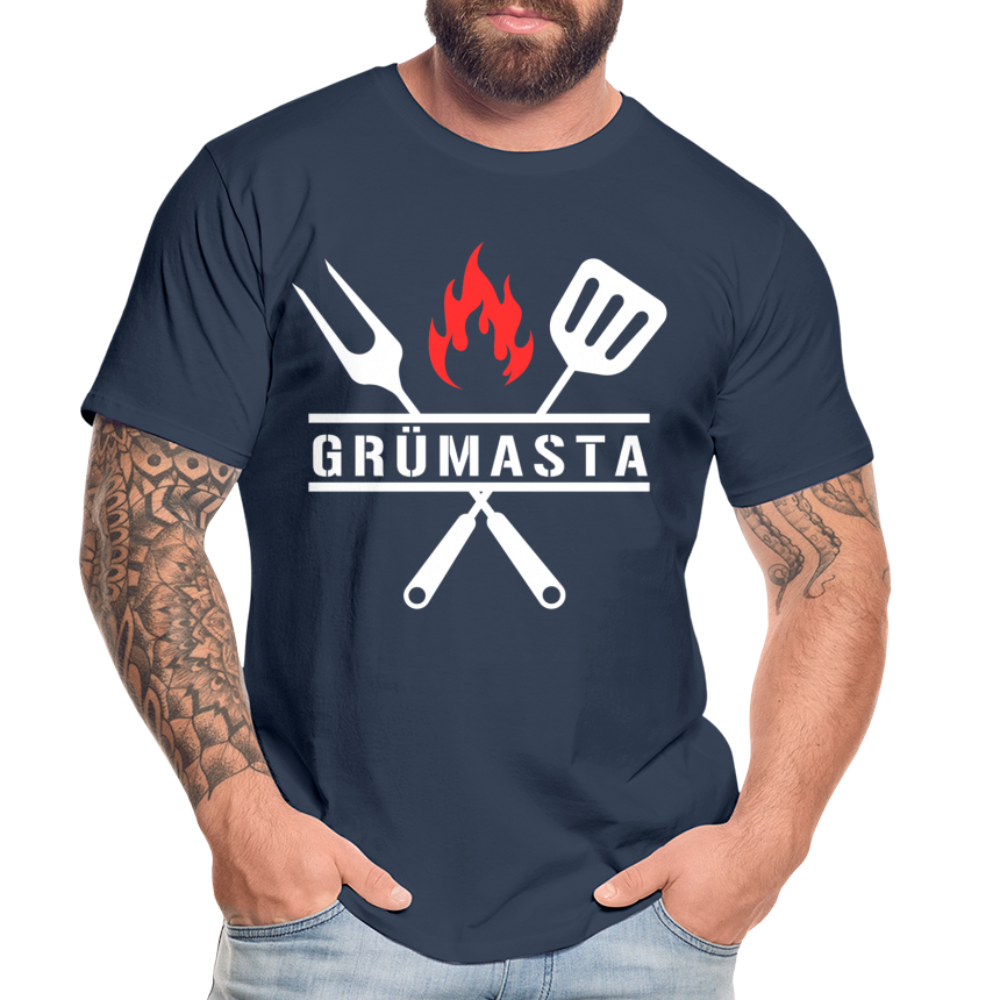 Grümasta (zu dt. Grillmeister)  Männer Premium Bio T-Shirt - Navy