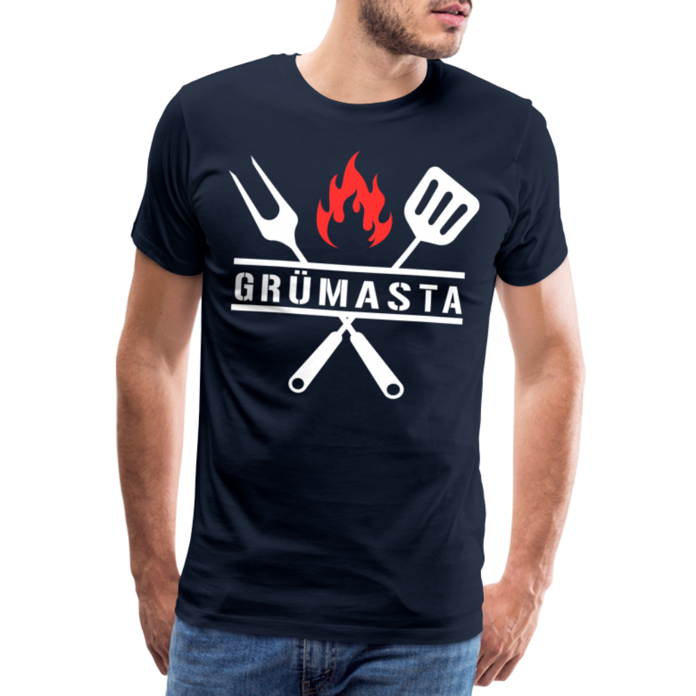 Grümasta (zu dt. Grillmeister)  Männer Premium T-Shirt - Navy