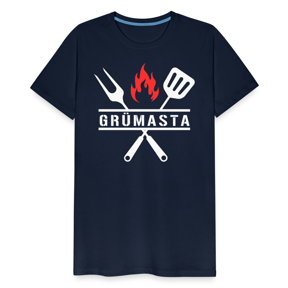 Grümasta (zu dt. Grillmeister)  Männer Premium T-Shirt - Navy