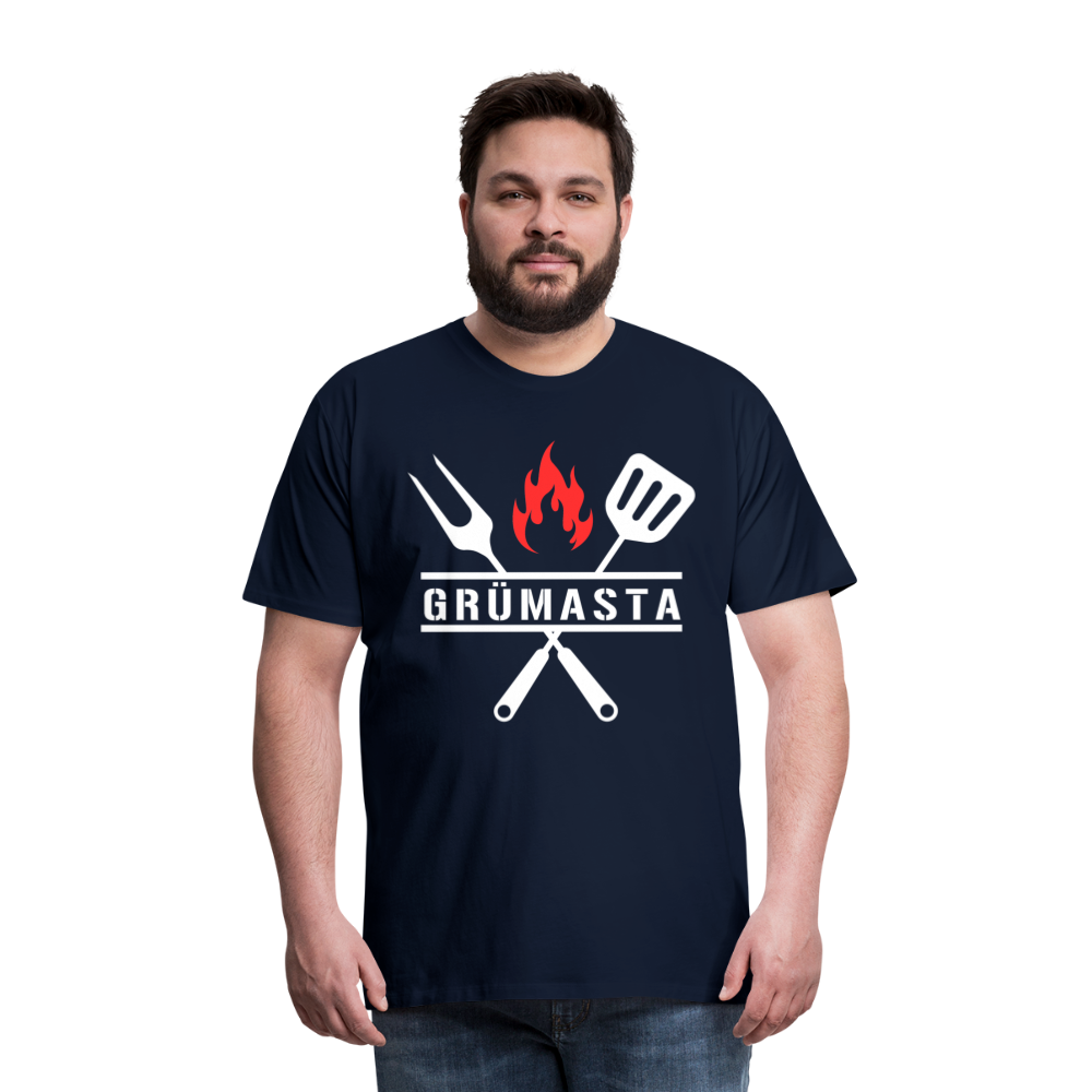 Grümasta (zu dt. Grillmeister)  Männer Premium T-Shirt - Navy