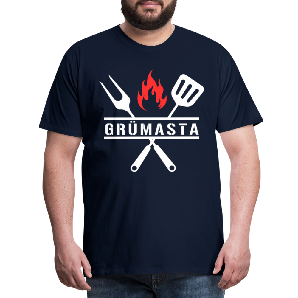 Grümasta (zu dt. Grillmeister)  Männer Premium T-Shirt - Navy