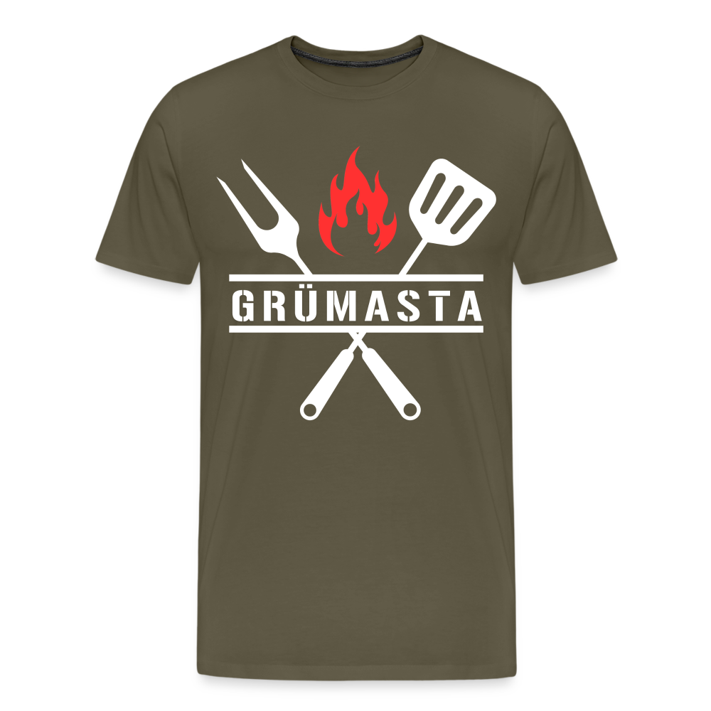 Grümasta (zu dt. Grillmeister)  Männer Premium T-Shirt - Khaki